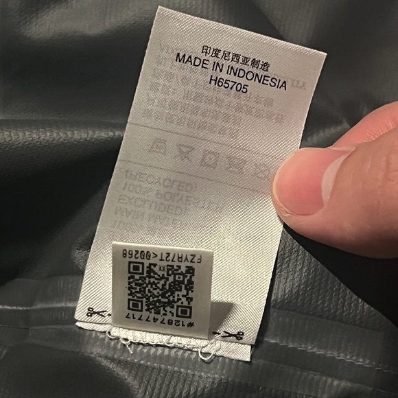 Adidas Myshelter Jacket Large Purple Packable Hood Full Zip Rain - Picture 7 of 10